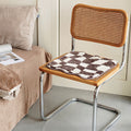 Checkerboard Cushion Seat Pad, Black & White-Le Di Vita- | Le Di Vita