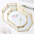 Gold & Glass Clear Jewellery Box, Glass Tray-Le Di Vita- | Le Di Vita