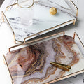 Amelie INS95 Trinket Trays, Marble Effect-Le Di Vita- | Le Di Vita