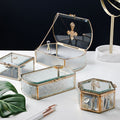 Reyna Vintage Glass Jewellery Box-Le Di Vita- | Le Di Vita