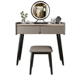 Tulip Dressing Table With LED Mirror And Stool-Le Di Vita- | Le Di Vita