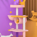 Seb Cat Climber, Cat Tree, Coral Fleece-Le Di Vita- | Le Di Vita