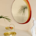 Geloo Pebble Mirror, Orange-Le Di Vita- | Le Di Vita