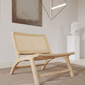 Hans Wegner CH25 Easy Chair, Rattan & Ash-Le Di Vita- | Le Di Vita