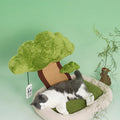 Plant Shape Cat Tree, Pet Bed With Cat Scratching Post