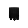 Concertina Footstool-Le Di Vita-Black- | Le Di Vita