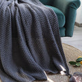 Klara Jacquard Geometric Blanket-Le Di Vita- | Le Di Vita