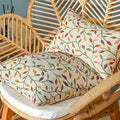 Rainforest Embroidered Bolster Cushion Set-Le Di Vita-45*45cm + 30*50cm-2- | Le Di Vita