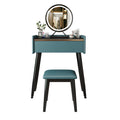Tulip Dressing Table With LED Mirror And Stool-Le Di Vita- | Le Di Vita