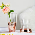 Oro Gold Glass Vase, Medium-Le Di Vita- | Le Di Vita