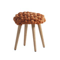 Thick Knot Dressing Table Stool-Le Di Vita-Orange-Circle- | Le Di Vita