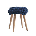 Thick Knot Dressing Table Stool-Le Di Vita-Blue-Circle- | Le Di Vita