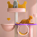 Seb Cat Climber, Cat Tree, Coral Fleece-Le Di Vita- | Le Di Vita