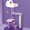 Alexia Purple Moon Cat Climber, Cat Tree, Coral Fleece-Le Di Vita- | Le Di Vita