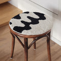 Checkerboard Cushion Seat Pad, Black & White-Le Di Vita- | Le Di Vita