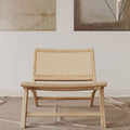 Hans Wegner CH25 Easy Chair, Rattan & Ash-Le Di Vita- | Le Di Vita