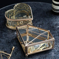 Gold & Clear Hollow Jewellery Box-Le Di Vita- | Le Di Vita