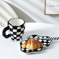 Black & White Ceramic Coffee Mug-Le Di Vita- | Le Di Vita