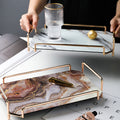 Amelie INS95 Trinket Trays, Marble Effect-Le Di Vita- | Le Di Vita