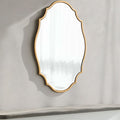 Gold Metal Pebble Wall Mirror Large-Le Di Vita- | Le Di Vita