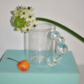 Clear Glass Mug, Cylindric Cup-Le Di Vita- | Le Di Vita