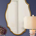 Gold Metal Pebble Wall Mirror Large-Le Di Vita- | Le Di Vita