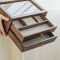 Aaliyah Vintage Wood Jewellery Box Large-Le Di Vita- | Le Di Vita