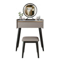 Tulip Dressing Table With LED Mirror And Stool-Le Di Vita- | Le Di Vita