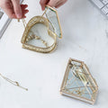Gold & Clear Hollow Jewellery Box-Le Di Vita- | Le Di Vita