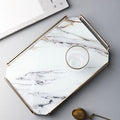 Amelie INS95 Trinket Trays, Marble Effect-Le Di Vita- | Le Di Vita