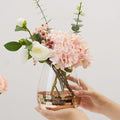 Oro Gold Glass Vase, Medium-Le Di Vita- | Le Di Vita