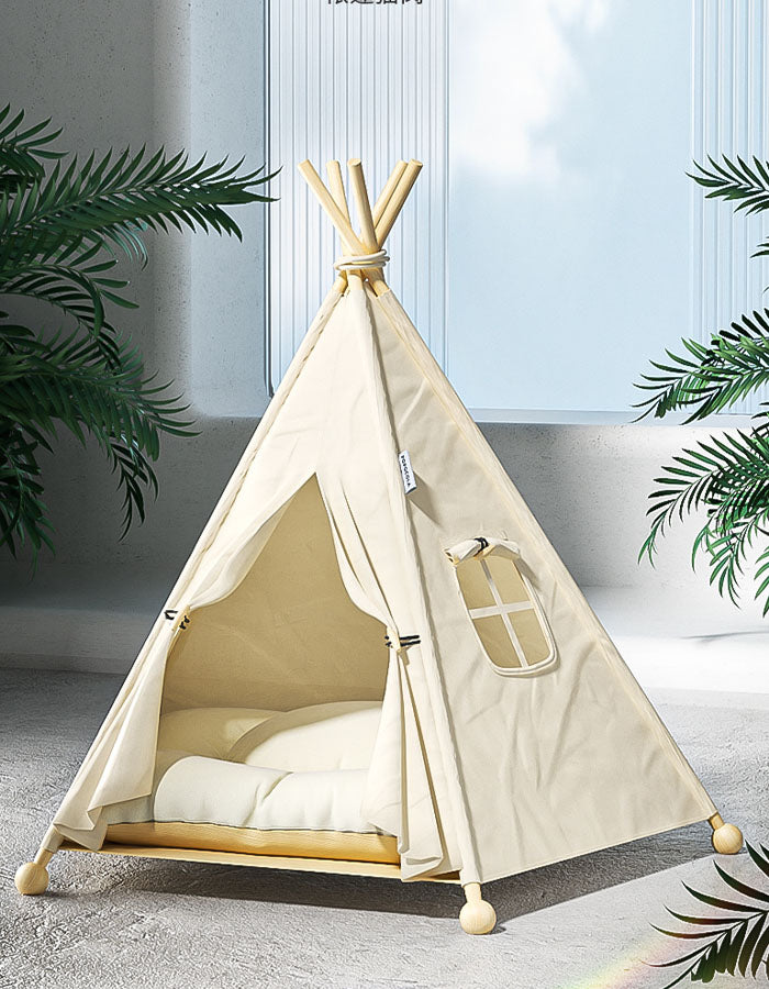 Free-Standing Pet Tent, Cat Bed, Detachable