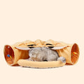 Kohana Pet Beds, With Fluffy Ball Hanging, Foldable Cat Hideaway, Dog or Cat Use