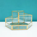 Gold & Glass Multilayer Star Trinket Storage Box, Jewellery Box, Holder-Le Di Vita- | Le Di Vita