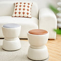 LeisureMod Modern Boyd Dressing Table Stool, Leather-Le Di Vita- | Le Di Vita