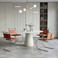 Vogue Round Dining Table, White-Le Di Vita- | Le Di Vita