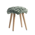 Thick Knot Dressing Table Stool-Le Di Vita-Green-Circle- | Le Di Vita
