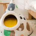 Cute Pussy Pet Bed, Christmas Hat Cat Tent