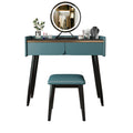 Tulip Dressing Table With LED Mirror And Stool-Le Di Vita- | Le Di Vita