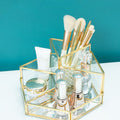 Gold & Glass Multilayer Star Trinket Storage Box, Jewellery Box, Holder-Le Di Vita- | Le Di Vita