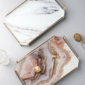 Amelie INS95 Trinket Trays, Marble Effect-Le Di Vita- | Le Di Vita