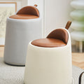 Alpha Dressing Table Stool, PU Leather-Le Di Vita- | Le Di Vita