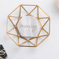 Gold & Glass Clear Jewellery Box, Glass Tray-Le Di Vita- | Le Di Vita