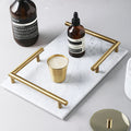 Gold & Marble Jewellery Tray Rectangle-Le Di Vita- | Le Di Vita