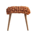 Thick Knot Dressing Table Stool-Le Di Vita-Orange-Rectangle- | Le Di Vita