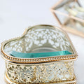 Gold & Clear Hollow Jewellery Box-Le Di Vita- | Le Di Vita