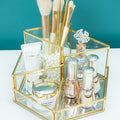 Gold & Glass Multilayer Star Trinket Storage Box, Jewellery Box, Holder-Le Di Vita- | Le Di Vita