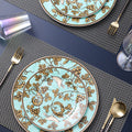Azure Cyan A Set Of Three Plates-Le Di Vita- | Le Di Vita