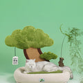 Plant Shape Cat Tree, Pet Bed With Cat Scratching Post