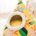 Cute Pussy Pet Bed, Christmas Hat Cat Tent